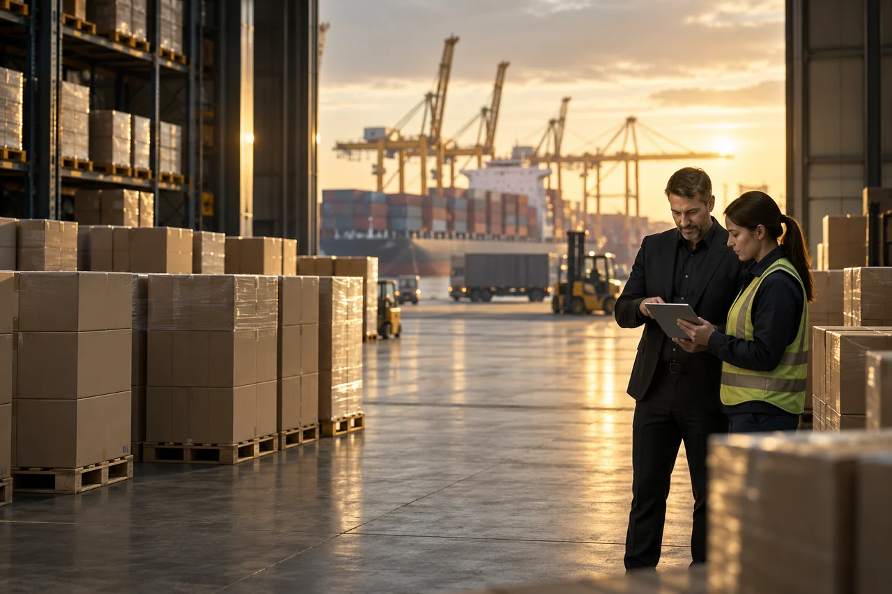 Préparation d’une opération de distribution près d’un terminal logistique